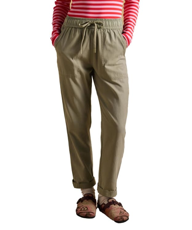 Women's Joules Relaxed Chino - Khaki Green
