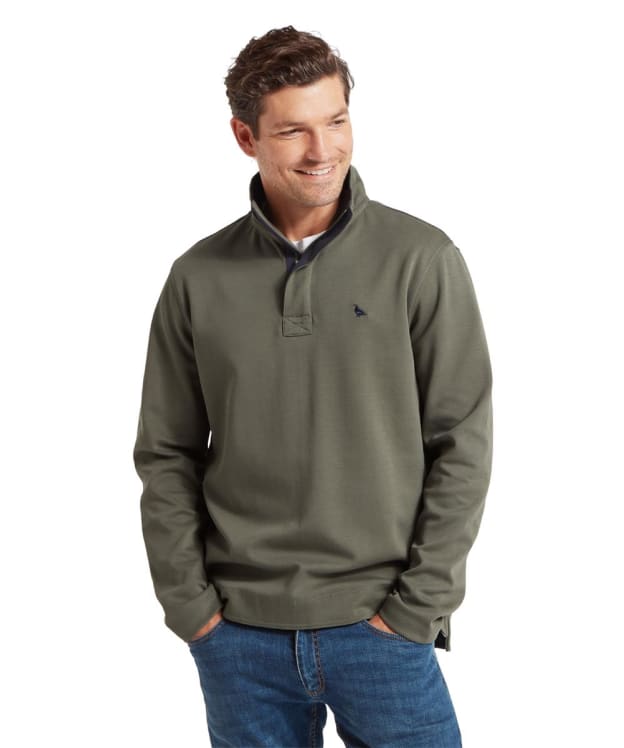Men's Schöffel Branscombe Cove ¼ Zip Sweatshirt - Beetle Green