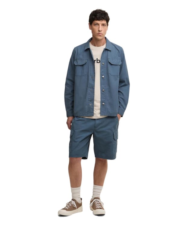 Men's Barbour Draftmen Relaxed Cargo Short - Dusk Blue