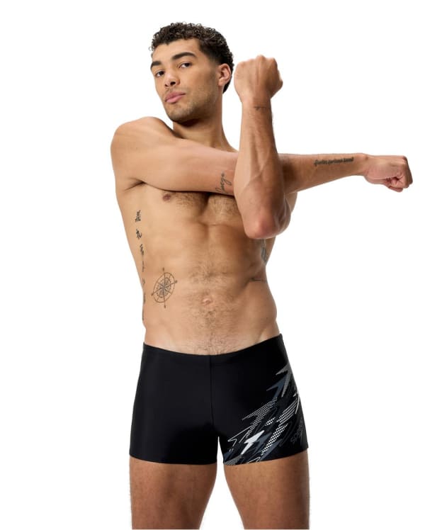 Men's Speedo Medley Logo Aquashort - Anthracite / Lead Grey