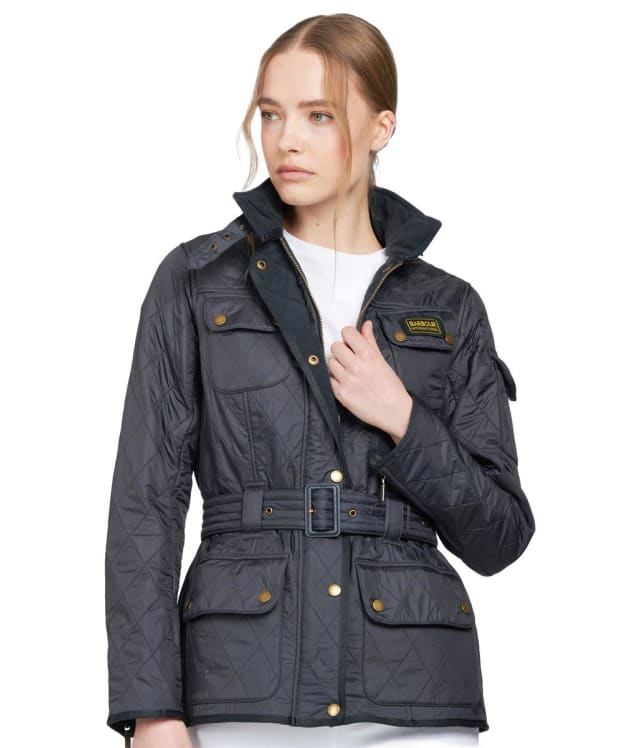 Women's Barbour International Polarquilt Jacket - Navy