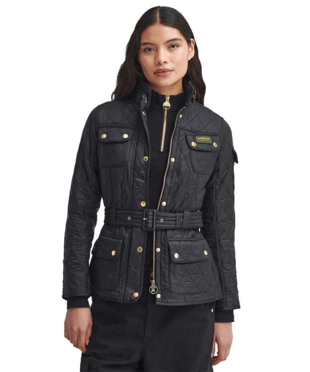 Women's Barbour International Polarquilt Jacket - Black