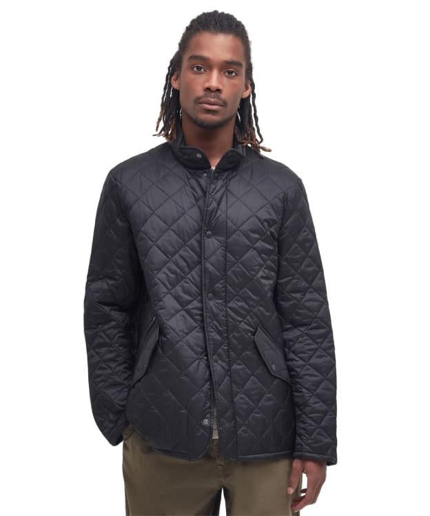 Men's Barbour Flyweight Chelsea Quilted Jacket - Black