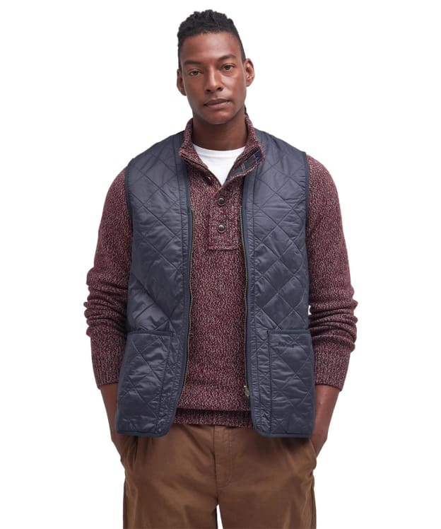 Men's Barbour Polarquilt Waistcoat / Zip-In Liner - Navy