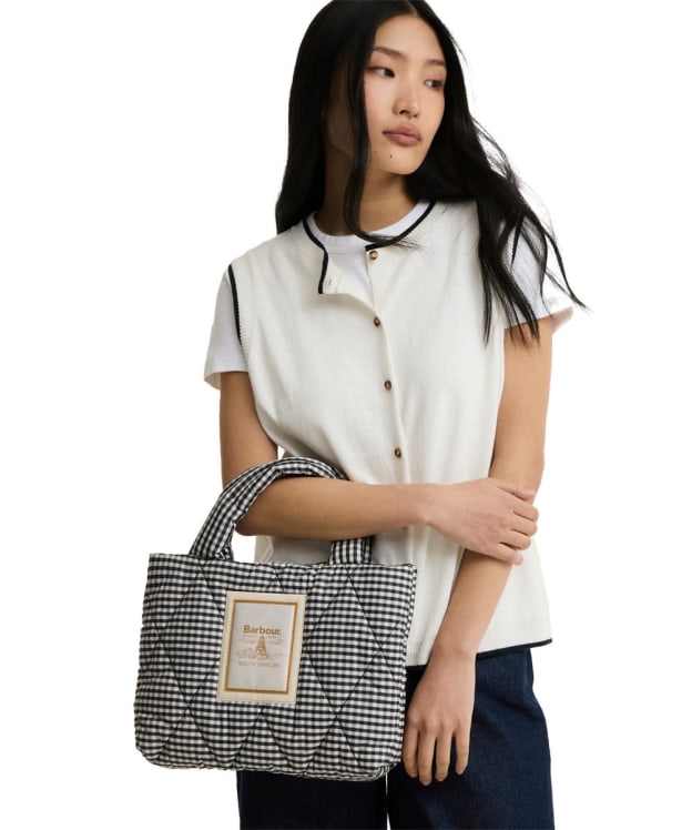 Women's Barbour Riah Mini Quilted Tote Bag - Gingham