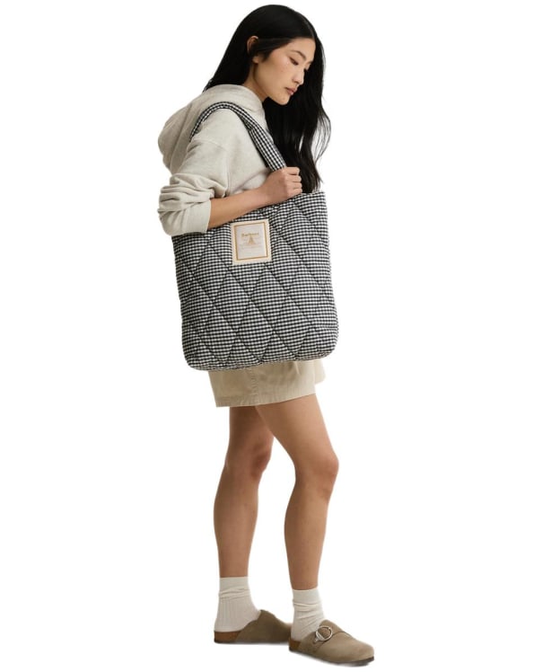 Women's Barbour Riah Quilted Tote Bag - Gingham