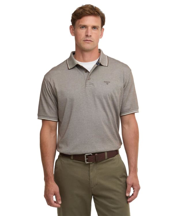 Men's Barbour Heydon Performance Polo Shirt - Dark Sand