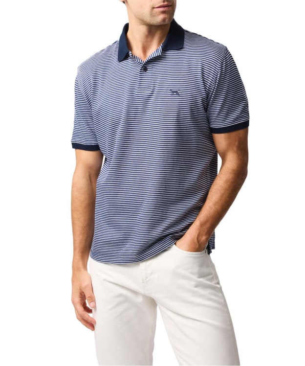 Men's Rodd & Gunn Wye Creek Stripe Polo Shirt - Midnight