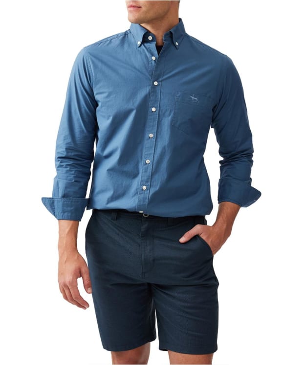 Men's Rodd & Gunn Hendrick Poplin Sports Fit Shirt - Bluejay