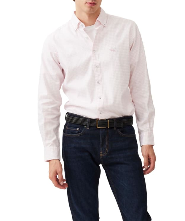 Men's Rodd & Gunn Long Sleeve Check Oxford Shirt - Rosewater