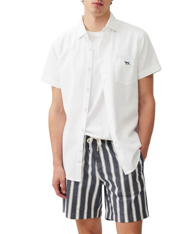 Men's Rodd & Gunn Airtex Sports Fit Shirt - White