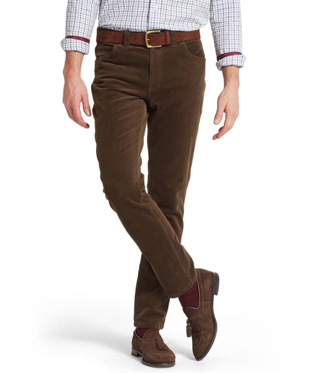 Men's Schöffel Camden Cord Trousers - Chocolate