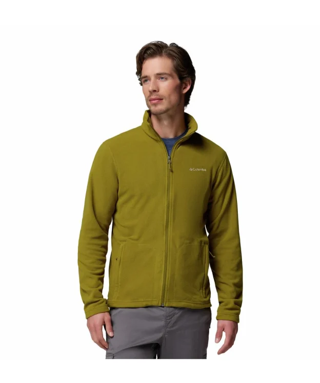 Men's Columbia Fast Trek Light Full Zip Fleece - Mossy Green