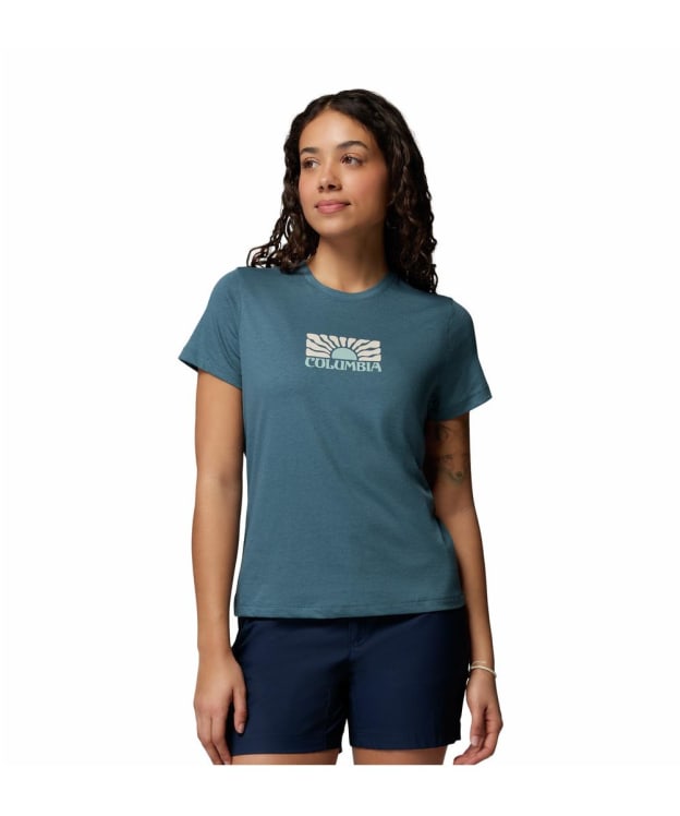 Women's Columbia Ruby Springs™ Graphic Fitted Short Sleeve Tee - Everblue