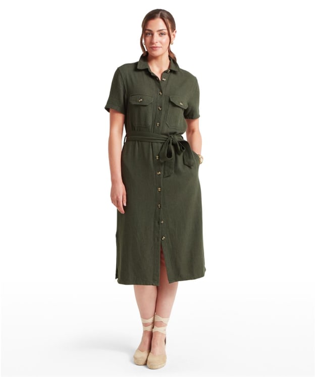Women's Schöffel Daisy Linen Dress - Beetle Green