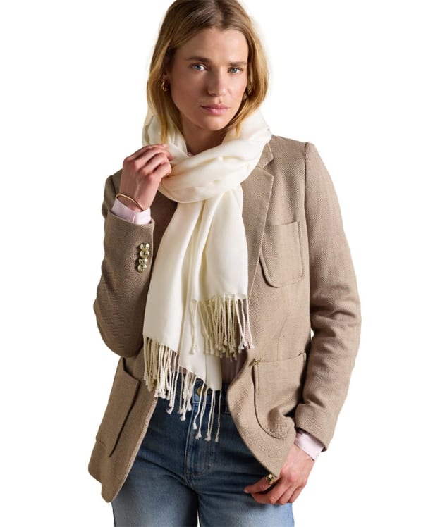 Women's Joules Ascot Scarf - Cream