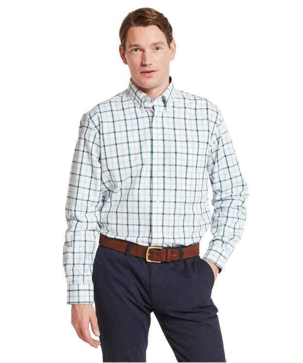 Men's Schoffel Brancaster Long Sleeve Shirt - Deep Pine Check