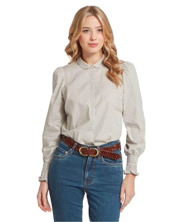 Women's Schöffel Flora Gingham Shirt - Sage Green
