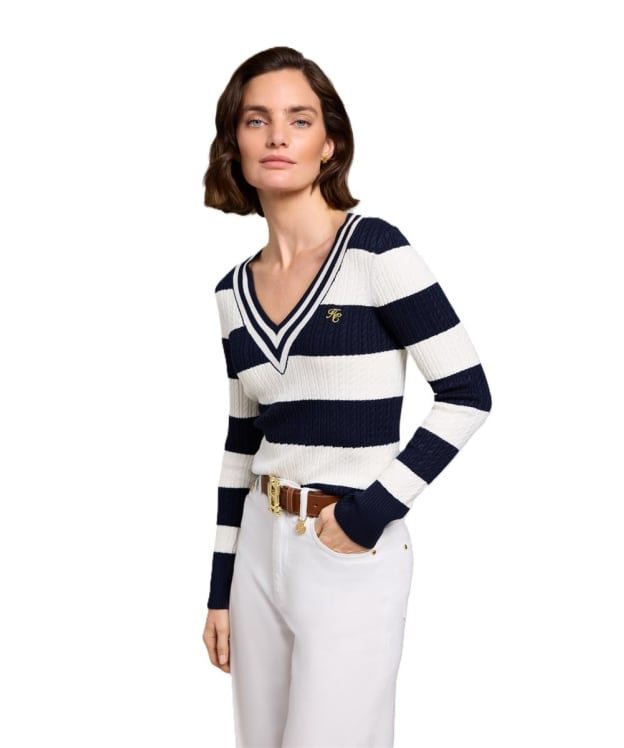 Women's Holland Cooper Badminton Knit - Ink Navy Stripe