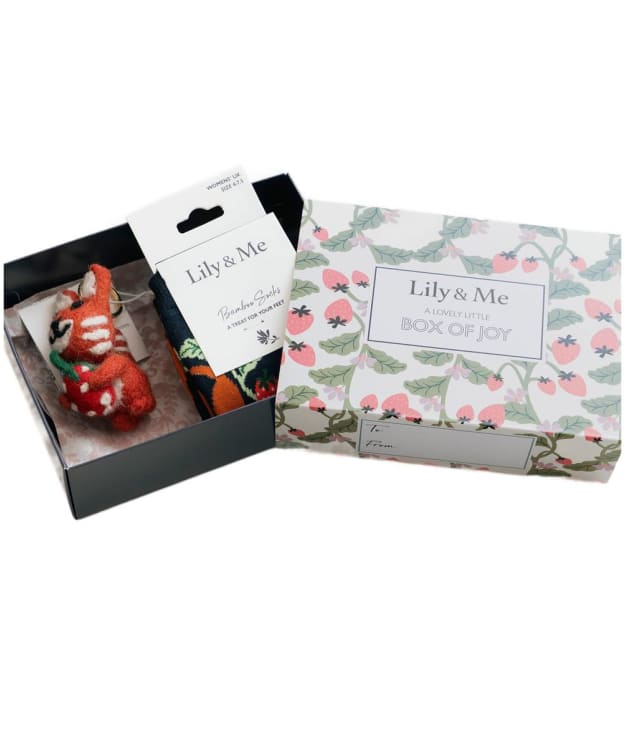 Women's Lily & Me Socks And Keyring Giftbox - Charlotte
