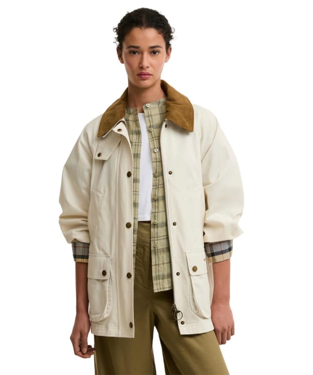 Women's Barbour Icons Modern Beadnell Casual Jacket - Light Pearl / Dress / Beige