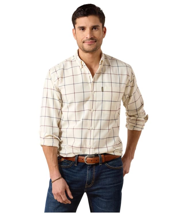 Men's Ariat Clement Classic Button Down Shirt - Antique White Plaid