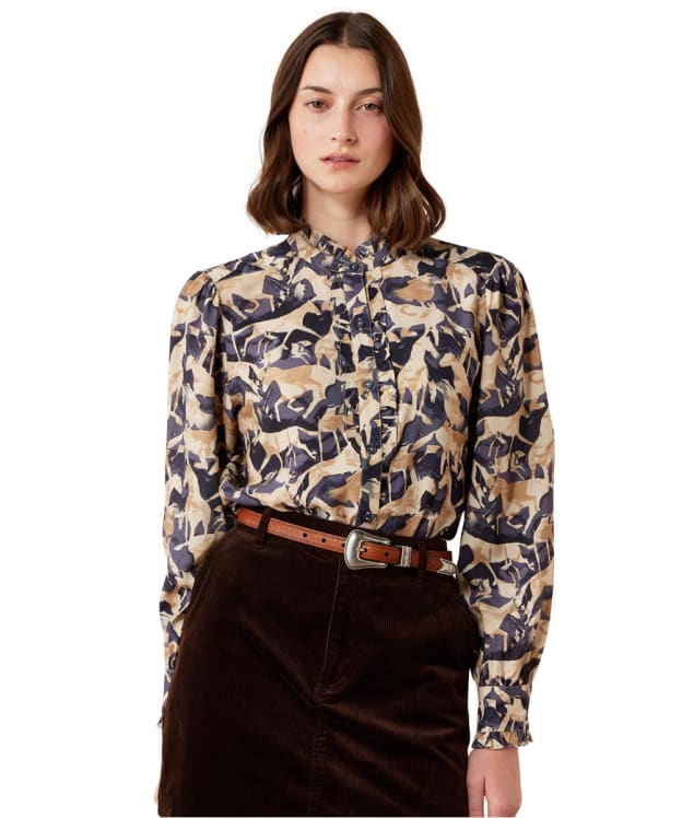 Women's Ariat Cricklade Print Blouse - Navy Coincide Print