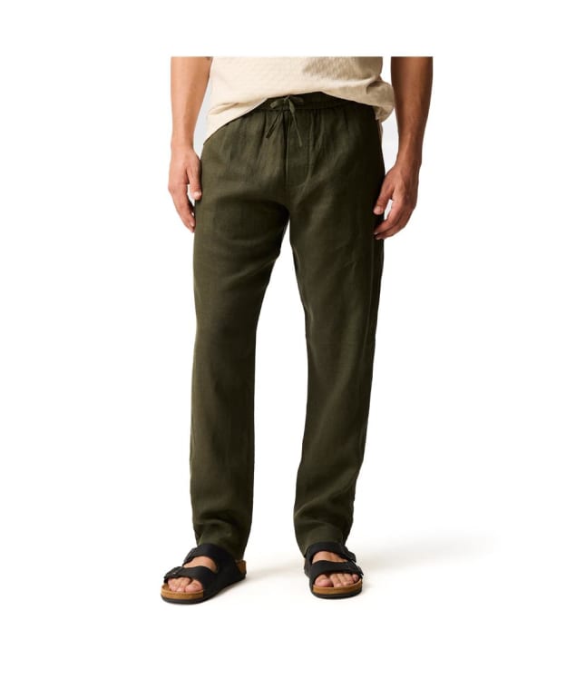 Men's Rodd & Gunn Linen Resort Trousers - Dark Olive