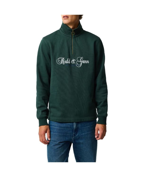 Men's Rodd & Gunn Jubilee 1/4 Zip Sweater - Forest