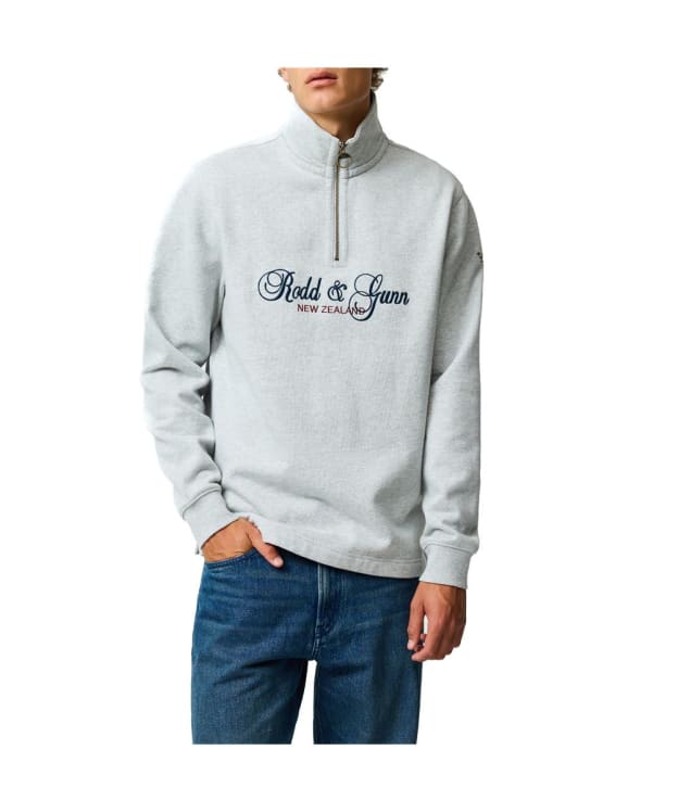 Men's Rodd & Gunn Jubilee 1/4 Zip Sweater - Ash