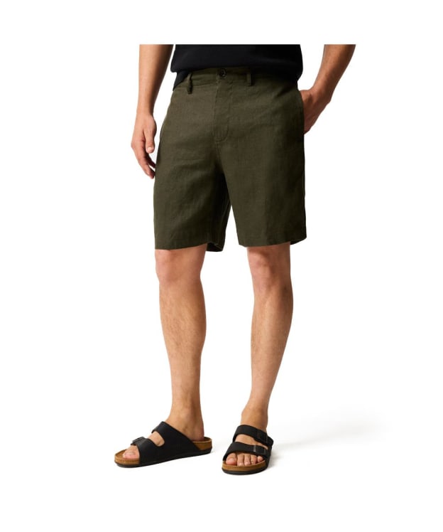 Men's Rodd & Gunn Longbeach Linen Shorts - Dark Olive