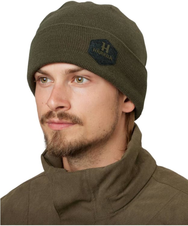 Härkila Driven Hunt Reversible Merino Blend Beanie - Willow Green