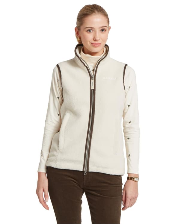 Women's Schöffel Lyndon Retro Fleece Gilet - Soft White