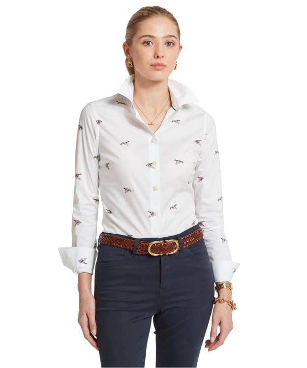 Women's Schoffel Norfolk Long Sleeve Shirt - Painted Mallard