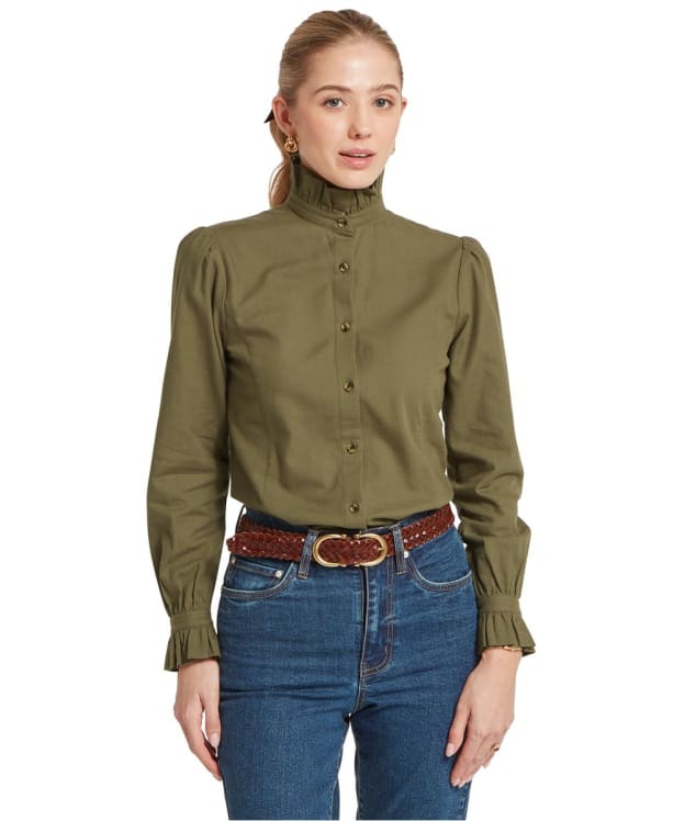 Women's Schöffel Sheringham Shirt - Dark Khaki Green