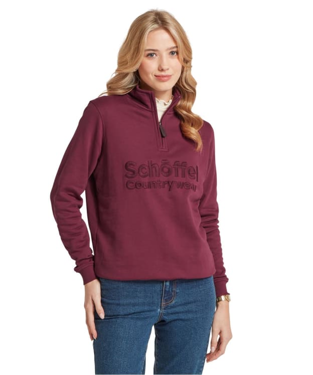 Women's Schöffel St Issey Sweatshirt - Burgundy