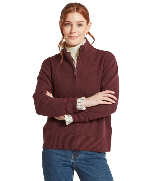 Women’s Schöffel Thoralby ¼ Zip Jumper - Port
