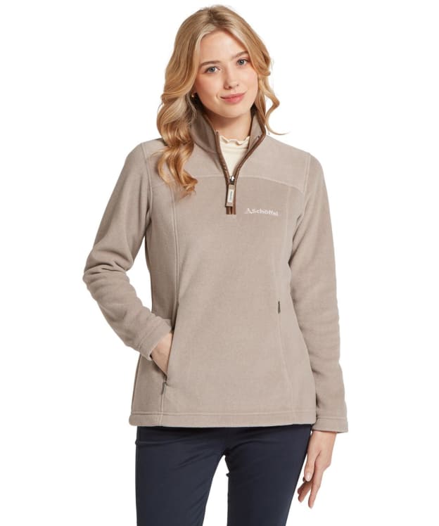 Women's Schöffel Tilton II 1/4 Zip Fleece Pullover - Mushroom