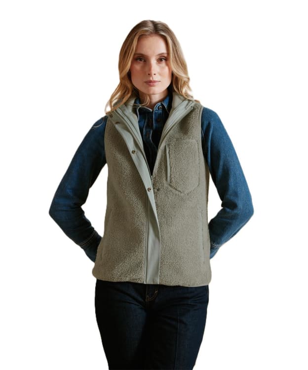 Women's Fairfax & Favor Agnes Fleece Gilet - Pistachio