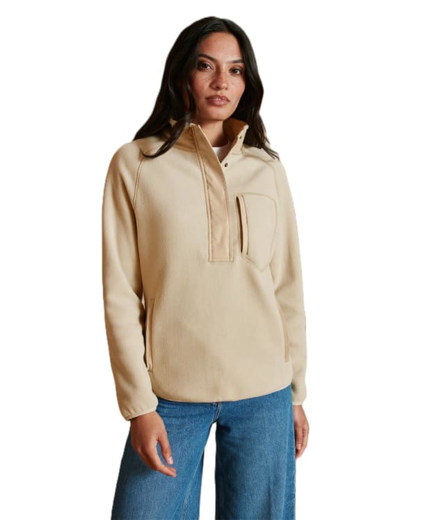 Women's Fairfax & Favor Aria 1/4 Zip Fleece - Oatmeal
