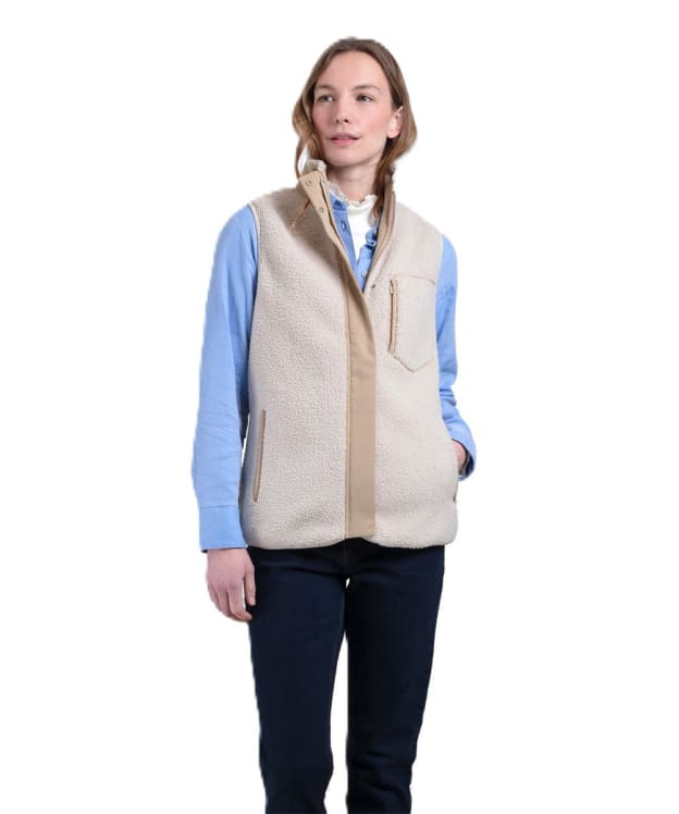 Women's Fairfax & Favor Agnes Fleece Gilet - Ecru