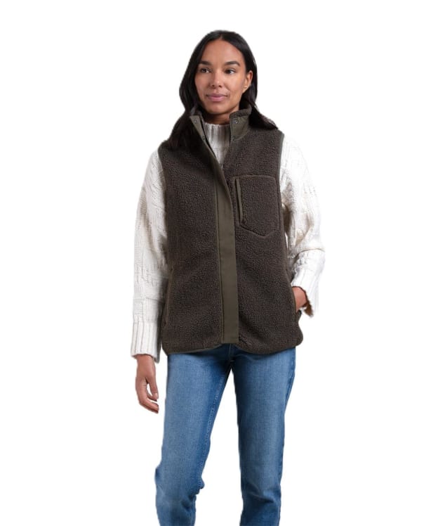 Women's Fairfax & Favor Agnes Fleece Gilet - Khaki