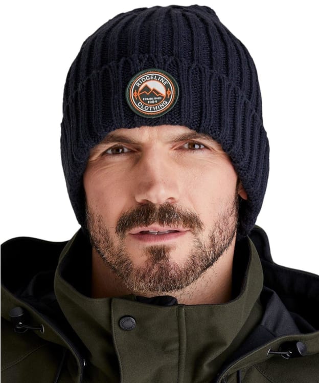 Ridgeline Original Knitted Beanie Hat - Navy