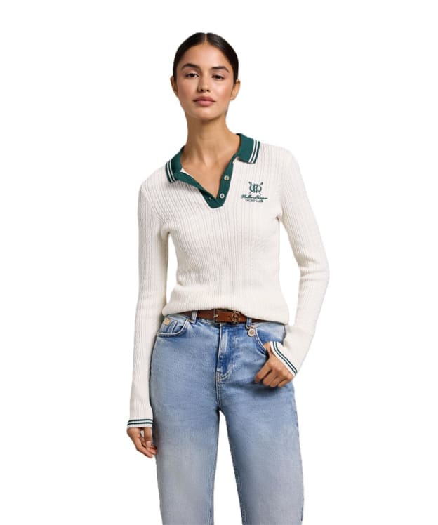 Women's Holland Cooper Orla Knit - Natural Racing Green