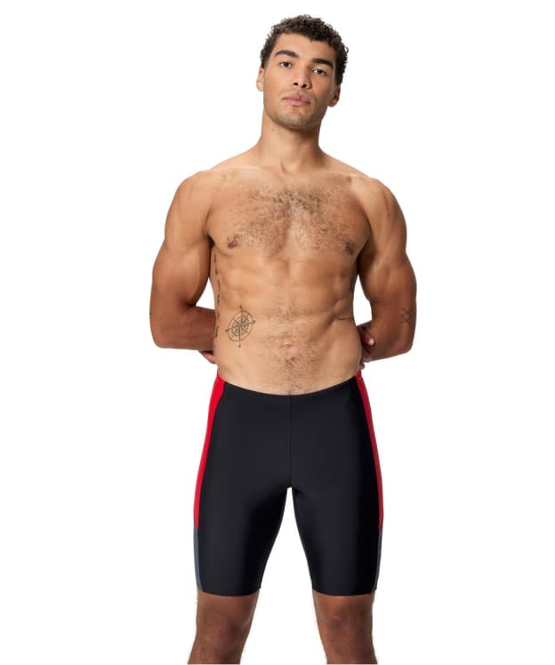 Men's Speedo Dive Jammer - Anthracite / High Risk Red