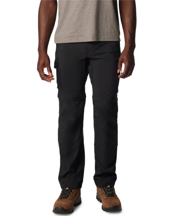 Men's Columbia Silver Ridge Utility Convertible Walking Trousers - Black