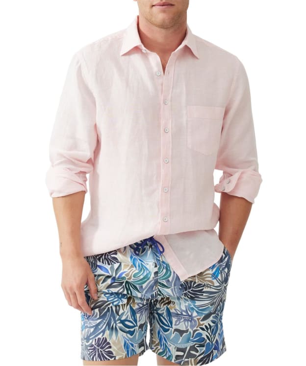 Men's Rodd & Gunn Coromandel Linen Sports Fit Shirt - Rosewater