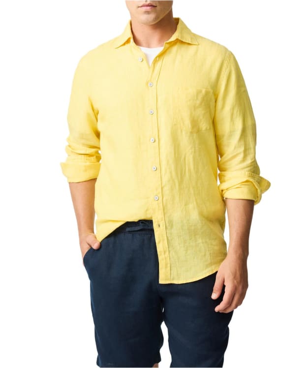 Men's Rodd & Gunn Coromandel Linen Sports Fit Shirt - Sunshine