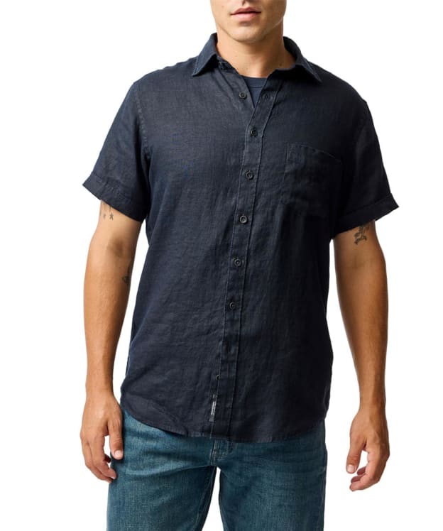 Men's Rodd & Gunn Palm Beach Sports Fit Linen Shirt - Midnight