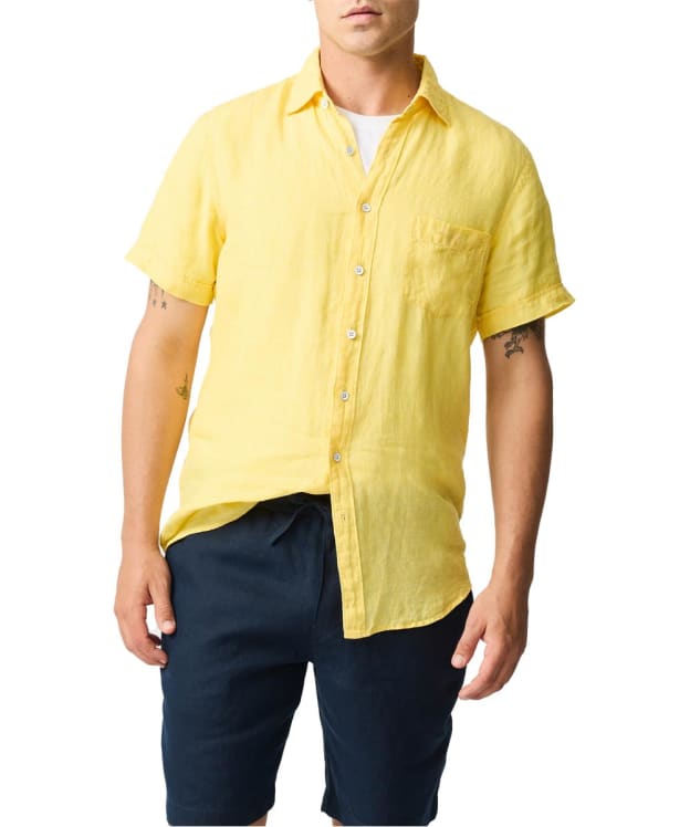 Men's Rodd & Gunn Palm Beach Sports Fit Linen Shirt - Sunshine